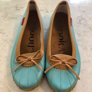 Teal Chooka Rain Boot Flats